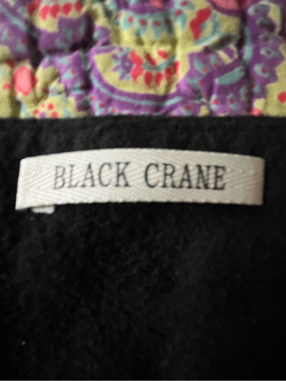 Black Crane cotton flannel tradi dress in black size XS - Picture 4 of 16